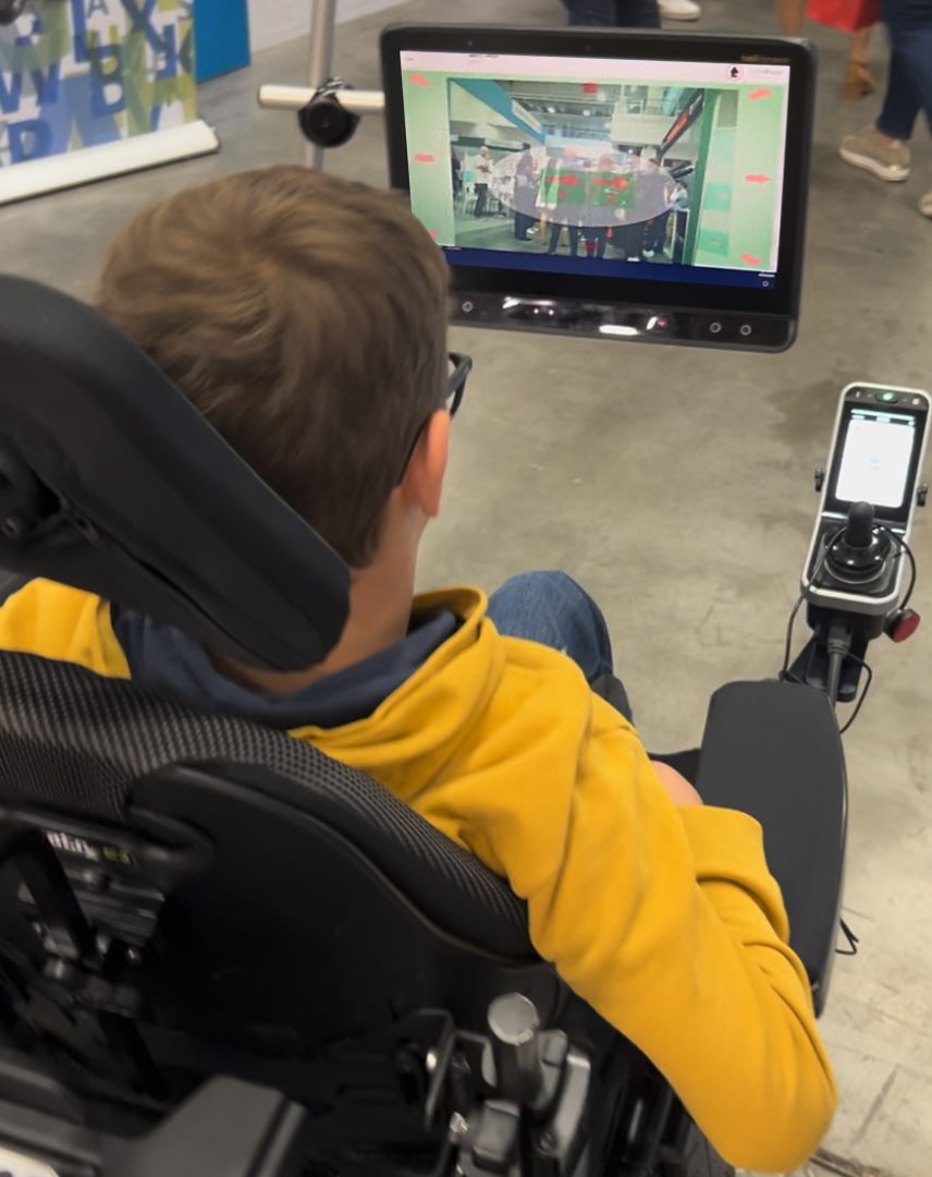 MyEcc software with communicator wheelchair command go ahead